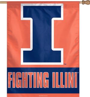 Illinois Fighting Illini Banner Flag 27in x 37in - Party City