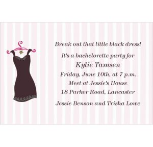 Custom Little Black Dress Invitations - Party City