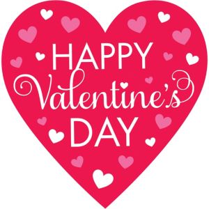 Happy Valentine's Day Cutout 15 1/4in x 15 1/2in - Party City