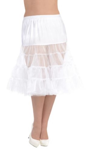 plus size knee length petticoat