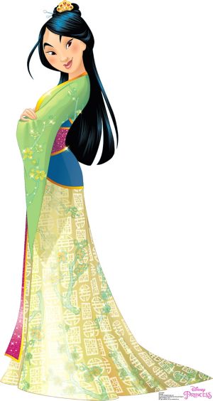 Mulan Life Size Cardboard Cutout 33in X 62in Party City