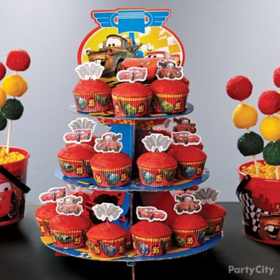 Cars Cupcake Tower How To Party City