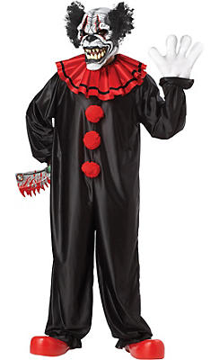 clown costume halloween evil adult costumes mask laugh last circus scary jester pennywise horror clowns creepy payaso mens animotion costumepub