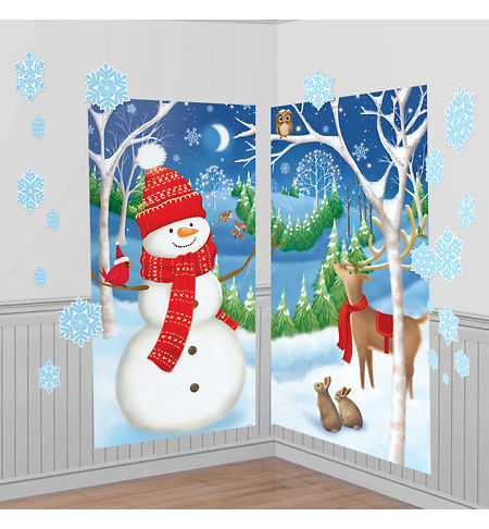 Christmas Scene Setters - Christmas-Themed Vinyl Wall Decorations ...