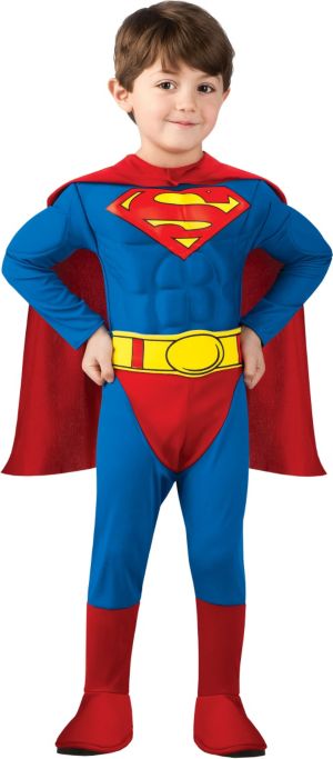 Toddler Boys Superman Muscle Costume - Party City