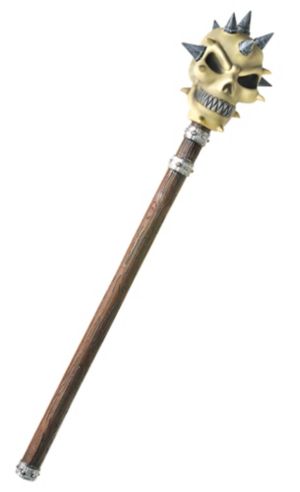 Skull Mace 9in x 40in - Party City