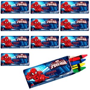 Spiderman Crayons 48ct - Party City