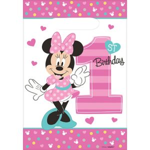 1st Birthday Minnie Mouse Favor Bags 8ct - Party City