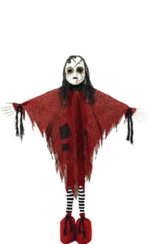 Giant Standing Creepy Doll Decoration 16in x 36in - Party City