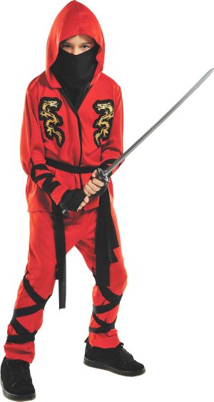 Boys Red Ninja Costume - Party City