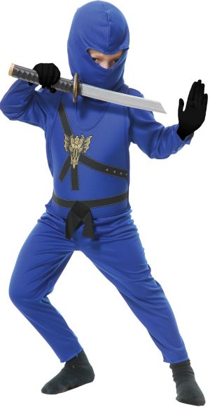 Boys Blue Ninja Avenger Costume - Party City