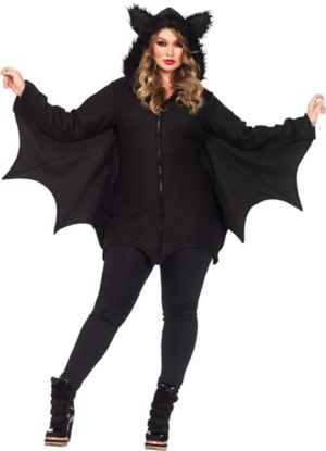 Adult Cozy Bat Costume Plus Size - Party City