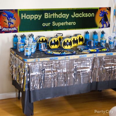 Batman Favor Table Idea - Party City | Party City