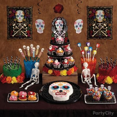 Day of the Dead Skull Cupcake Tower How To - Party City