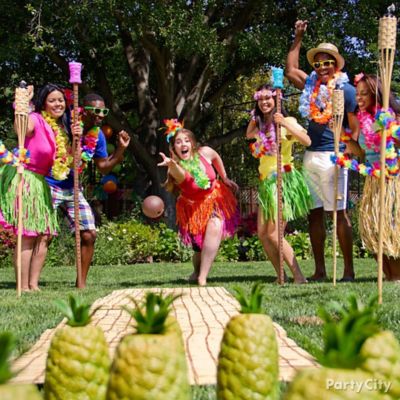 Luau Pineapple Bowling Idea - Totally Tiki Luau Party Ideas - Luau ...