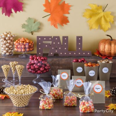 Fall Candy Buffet Table Idea Party City Party City