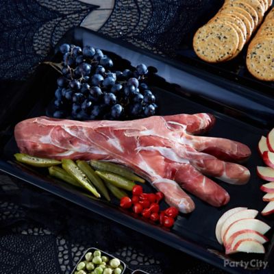 Prosciutto Hand Halloween Appetizer Idea - Elegant Halloween Dinner ...