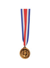 Bronze Medal with Ribbon - Party City