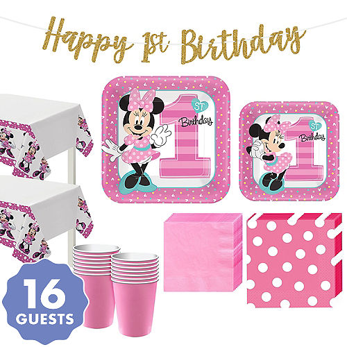 Minnie Mouse 1st Birthday Party Supplies Party City