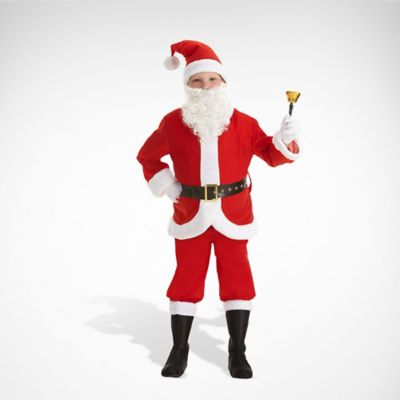 Santa Claus Costume for Adult with Beard and Hat